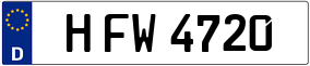 Truck License Plate